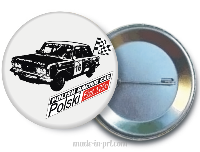 FIAT 125 racing car - button pins