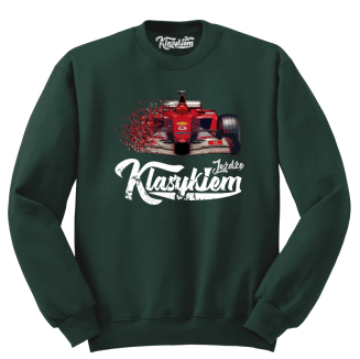 Jeżdżę klasykiem Formuła 1 - bluza męska standard butelkowa