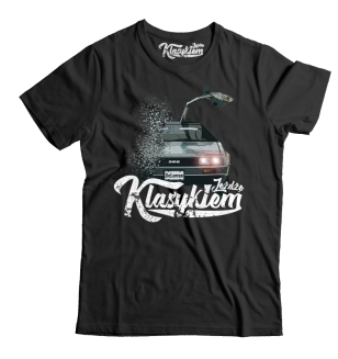Jeżdżę klasykiem DMC DeLorean - koszulka męska - 8