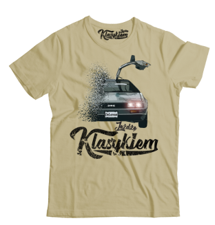 Jeżdżę klasykiem DMC DeLorean - koszulka męska - 17