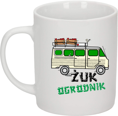 Żuk Ogrodnik Wektor - kubek biały ceramiczny 330ml