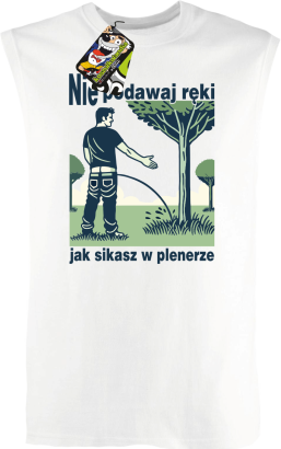 Nie podawaj ręki jak sikasz w plenerze - bezrękawnik męski 