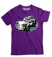 Trabant since 1958 Wakacje - koszulka męska fioletowa