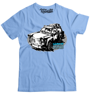 Trabant since 1958 Wakacje - koszulka męska błękitna