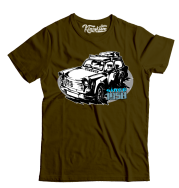 Trabant since 1958 Wakacje - koszulka męska brązowa