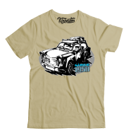 Trabant since 1958 Wakacje - koszulka męska beżowa