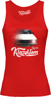 Jeżdżę klasykiem Moskvich 2141 -top damski czerwony