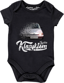 Jeżdżę klasykiem CINQUECENTO - body dziecięce czarne
