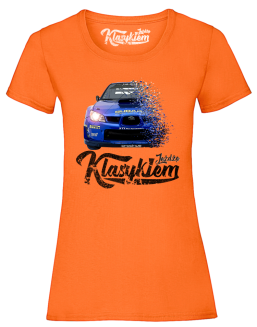 Jeżdżę klasykiem Subaru Impreza WRX - koszulka damska - 8