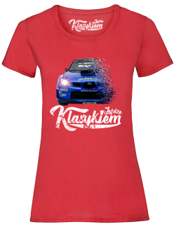 Jeżdżę klasykiem Subaru Impreza WRX - koszulka damska - 11