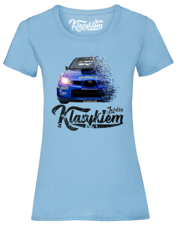 Jeżdżę klasykiem Subaru Impreza WRX - koszulka damska - 12