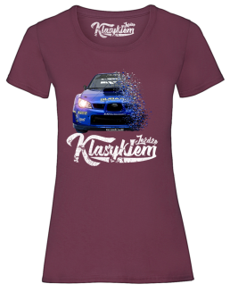 Jeżdżę klasykiem Subaru Impreza WRX - koszulka damska - 14