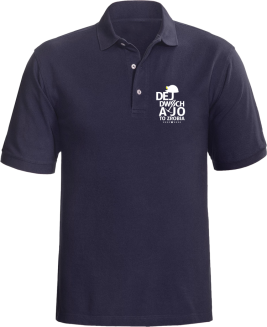 Dej dwóch a jo to zrobia - koszulka polo męska granatowa