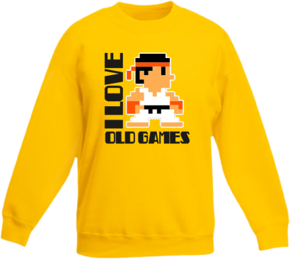 I LOVE OLD GAMES - Bluza dziecięca standard bez kaptura 
