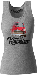 Jeżdżę klasykiem Mini Morris - top damski melanż 