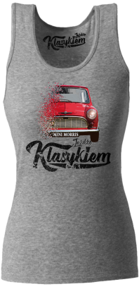 Jeżdżę klasykiem Mini Morris - top damski 