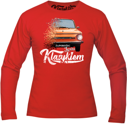 Jeżdżę klasykiem Zaporożec - longsleeve męski 
