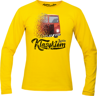 Jeżdżę Klasykiem Star Auto - longsleeve męski żółty