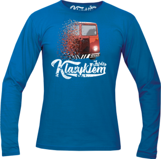 Jeżdżę Klasykiem Star Auto - longsleeve męski niebieski