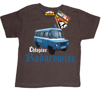 Chłopiec Radarowiec - Milicja - koszulka dziecięca - 4