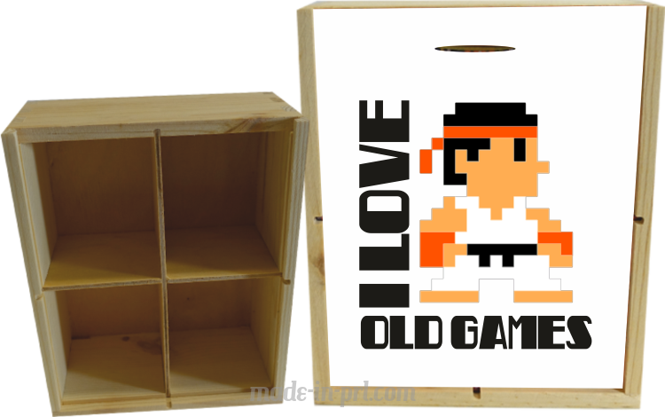I LOVE OLD GAMES - Skrzynka ozdobna 