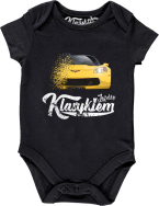 Jeżdżę klasykiem Corvette Żółty Sport - body dziecięce czarne