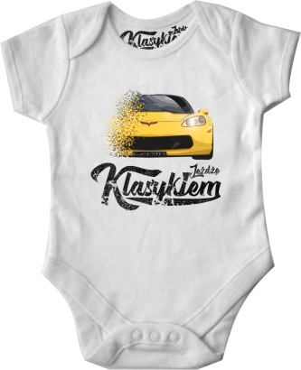 Jeżdżę klasykiem Corvette Żółty Sport - body dziecięce