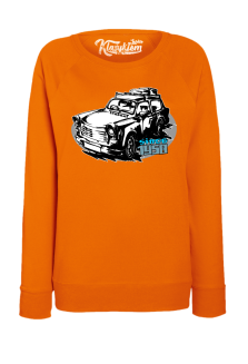 Trabant since 1958 Wakacje - bluza damska standard pomarańczowa