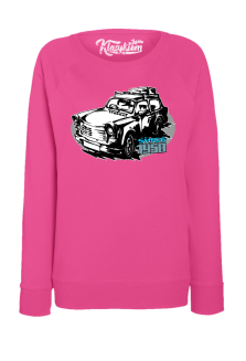 Trabant since 1958 Wakacje - bluza damska standard fuksjowa