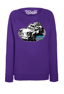 Trabant since 1958 Wakacje - bluza damska standard fioletowa