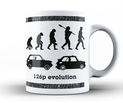 126p Evolution  - kubek biały ceramiczny 330ml