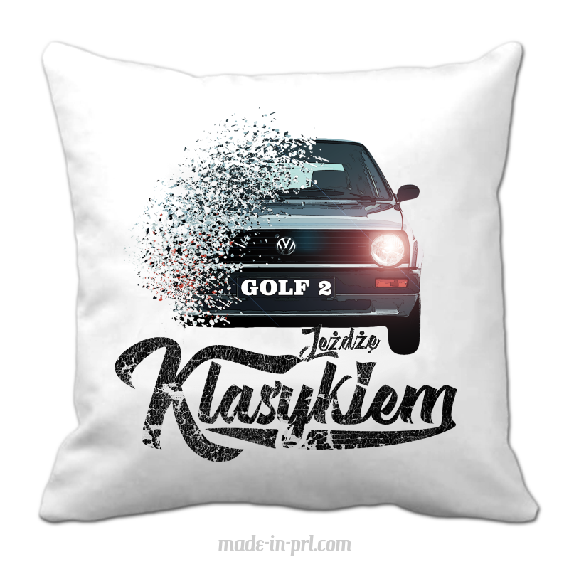 Jeżdżę klasykiem GOLF 2 - poduszka 