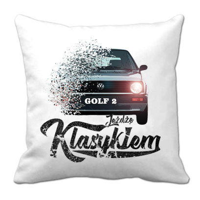 Jeżdżę klasykiem GOLF 2 - poduszka 
