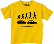 126p Evolution - koszulka dziecięca żółta