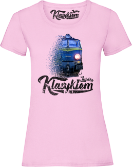 Jeżdżę klasykiem Stary Pociąg PKP  - koszulka damska - 11
