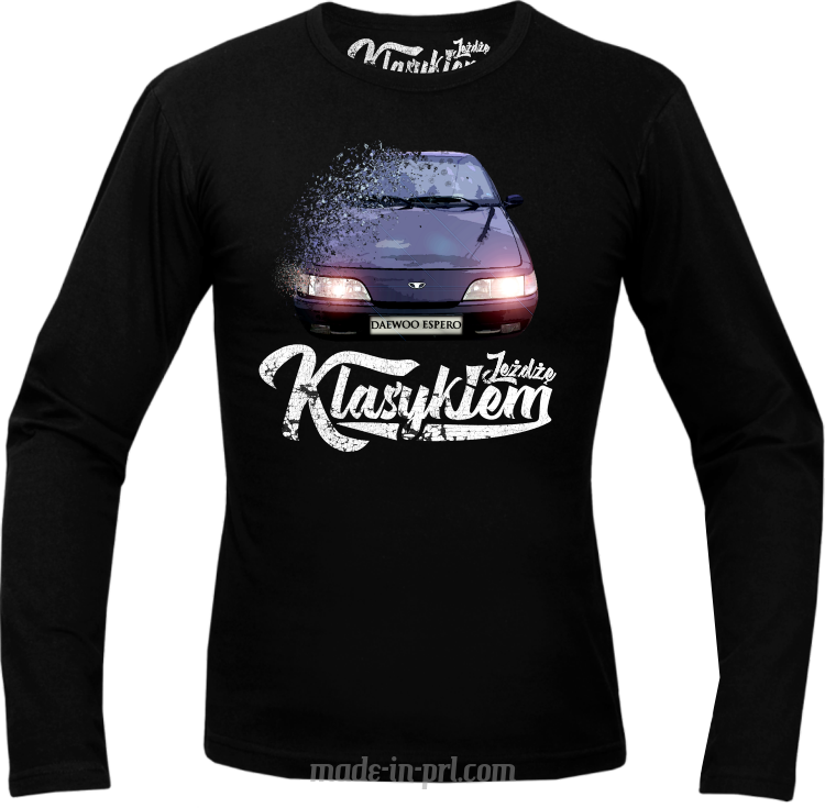 Jeżdżę Klasykiem DAEWOO Espero - longsleeve męski czarny