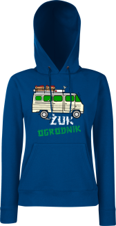 Żuk Ogrodnik Wektor - bluza damska z kapturem niebieska