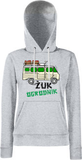 Żuk Ogrodnik Wektor - bluza damska z kapturem melanżowa