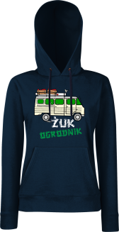 Żuk Ogrodnik Wektor - bluza damska z kapturem granatowa
