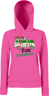 Żuk Ogrodnik Wektor - bluza damska z kapturem fuksjowa