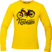 Jeżdżę klasykiem Motorynka Komar - longsleeve męski żółty