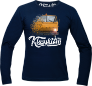 Jeżdżę klasykiem Kamaz 5320 - longsleeve męski granatowy