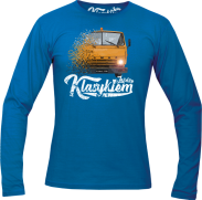 Jeżdżę klasykiem Kamaz 5320 - longsleeve męski niebieski