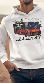 Ikarus 280 Autobus PRL -  bluza męska z kapturem 345