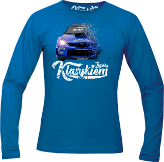 Jeżdżę klasykiem Subaru Impreza WRX - longsleeve męski - 4