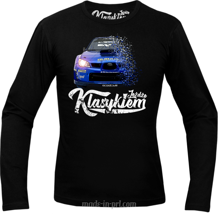 Jeżdżę klasykiem Subaru Impreza WRX - longsleeve męski