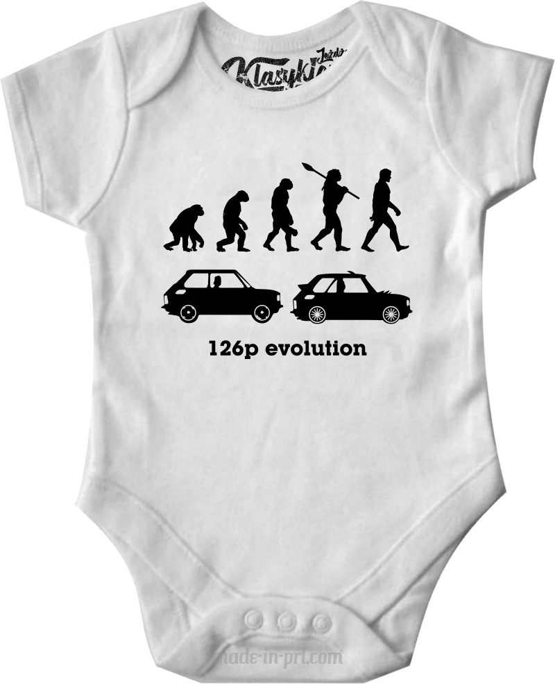 126p Evolution - body dziecięce białe