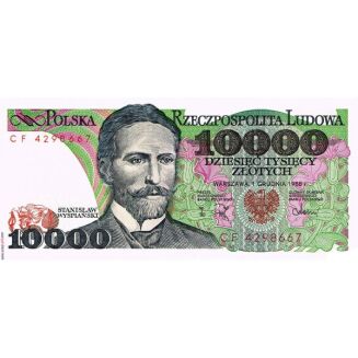 10000 ZŁ STANISŁAW WYSPIAŃSKI PRL 1988 - 2