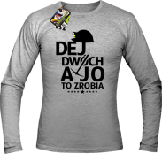 Dej dwóch a jo to zrobia - longsleeve męski melanżowy