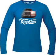 Jeżdżę klasykiem Cadillac Classic Brougham - longsleeve męski niebieski